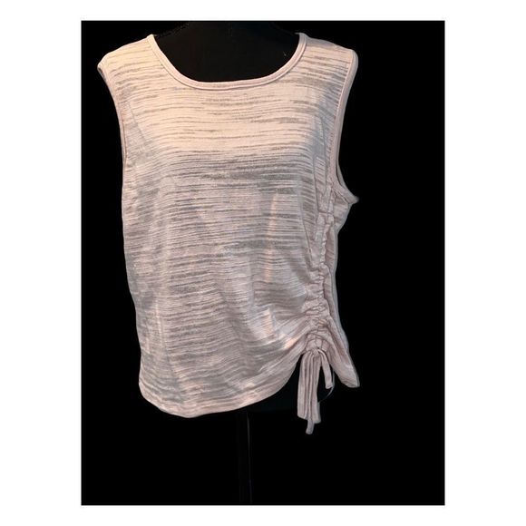 Pink sleeveless sheer 4dreamers tank top - Picture 1 of 8